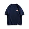 Camiseta de manga corta de seda de leche para verano, estilo universitario, estampado de cerdito de dibujos animados lindo, para hombres y mujeres, top casual holgado