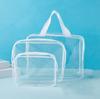 Bolsa Cosmética Transparente de PVC Set de Almacenamiento para Artículos de Tocador Impermeable Separación Seco y Húmedo Portátil Almacenamiento de Viaje Bolsa para Juguetes de Playa