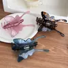 Nuevo Clip de Mariposa de Acetato de Estilo Francés, Suave y de Alto Temperamento, Pinza de Tiburón Dulce y Colorida para la Parte Posterior de la Cabeza