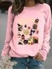 Sudadera con estampado de Halloween y cuello redondo de manga larga informal para mujer, otoño e invierno, transfronteriza entre Europa y Estados Unidos, venta al por mayor