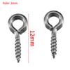 Clavo de ojo de oveja de cabeza redonda de acero inoxidable, tornillo en forma de 9, clavo de esquina de oveja, accesorio colgante de hilo, accesorios colgantes pequeños de bricolaje