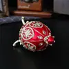Caixa de Joias Oval em Forma de Coração Estilo Europeu com Diamantes e Esmalte, Exquisite Artesanato de Metal Pintado como Ovo de Páscoa Presente
