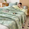 2026 Nuevo Modelo Manta Toalla de Gasa de Tres Capas 100% Algodón Colcha de Verano de Algodón Puro Manta para Siesta en la Oficina Manta Cubierta para Sofá con Aire Acondicionado Chal