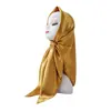 Lenço de Seda Colorido Puro 90cm Lenço Quadrado Grande de Cor Única Lenço Feminino Lenço de Bolsa Lenço de Cabeça Cetim Moda Lenço de Seda Brilhante Fabricante Atacado
