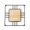 Porta-panelas Quadrado de Ferro Forjado com Isolamento Térmico Suporte para Utensílios de Cozinha de Mesa Doméstico Prateleira de Armazenamento Anti-Escaldamento para Bancada Fornecimento Exclusivo Transfronteiriço