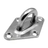 Acero Inoxidable 304 Placa de Ojo Negra Gancho Sólido Engrosado Gancho de Techo Gancho para Saco de Arena Rodamiento de Carga Anillo D Fijo