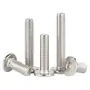 Tornillos para Muebles de Acero Inoxidable 304 de Cabeza Plana Hexagonal M6/M8 Tornillos de Cabeza Plana Redonda Hexagonal