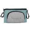 Bolsa colgante universal para cochecito de bebé, con cremallera, impermeable, para paraguas, carrito de bebé, bolsa de almacenamiento, gancho para botella