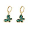 CDD Amazon nuevo collar de mariposa de dos piezas para mujer europeo y americano simple color mariposa suministro directo de fábrica