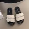Sandalias Planas con Letras de Pedrería Estilo Chanel para Mujer, Nuevas de Verano 2026, Versátiles y de Moda, tipo Chanclas