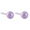 Aretes de Bio-Cerámica de Colores Estilo Coreano en Formas de Bola y Estrella, Simples y Dulces, No Necesitan Quitarse al Dormir, Pasadores de Oreja Completamente de Cerámica