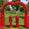 Flor de Boda Puerta Arco de Flor de Seda Apertura de Color Puerta de Boda Decoración de Arco de Puerta de Boda Soporte de Flores Arreglo de Boda Accesorios de Hierro