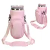 Funda aislante para taza de hielo para coche de neopreno 40 oz, bolsa bandolera ajustable para taza Stanley, funda protectora