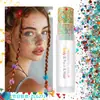 Bastón de Brillo Corporal para Festival de Carnaval Transfronterizo, Bastón de Brillo para Rostro, Sombra de Ojos con Brillo de Sirena, Maquillaje con Brillo Holográfico