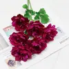 Flores de Seda para Boda, Flores Artificiales con Hojas, Hibiscos Peonías, Paisajismo de Interiores, Decoración de Bodas, Materiales Florales, Flores Artificiales, Hortensias