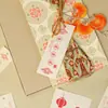 Tarjeta de Regalo del Festival de Medio Otoño Caja de Regalo Tarjeta Bendición del Festival Etiqueta para Colgar Decoración de Caja de Regalo Materiales Tarjeta de Inserción Postal