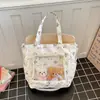 Bolsa de dolor transparente bidimensional para estudiante femenina, bolsa para cram school, bolsa de hombro linda y fresca para chica, bolso cruzado versátil para el trabajo, bolso cruzado para mujer