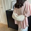 Bolsa de Dumpling Retrô Europeia e Americana, Bolsa de Ombro Transversal Fashion, Bolsa Feminina de Couro Macio Versátil da Moda de Nicho, Bolsa de Exportação