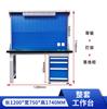 Banco de trabajo de acero, mesa de ajuste de alta resistencia, mesa de herramientas antiestática, modelo experimental, mesa de inspección de operaciones de taller con luz