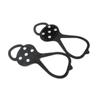 Funda de silicona para zapatos de exterior, antideslizante, para escalada en hielo y nieve, con garra de nieve para montañismo, crampones sencillos de 5 dientes.