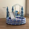 Juego de Columpios y Tobogán Infantil al por Mayor para Uso en Casa, Piscina de Bolas Oceánica para Interiores, Canasta de Baloncesto para Bebé, Porterías de Fútbol Juguetes