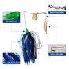 Señuelo giratorio con lentejuelas compuestas para pesca de agua dulce y salada, hombre barbudo transfronterizo, señuelo tipo pico de perca 8.2g/10g
