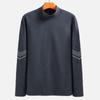 [300 g] Otoño e invierno, terciopelo de doble cara, lijado, cuello semialto, manga larga, ropa interior cálida de otoño para hombre, base acolchada