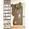 Adesivo de parede magnético para quadro branco em formato de urso para crianças, quadro negro para ensino em casa, quadro magnético de escrita sem poeira, quadro de desenho de parede, quadro de esmalte