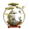 Água Corrente Gera Riqueza Ornamento para Sala de Estar Cerâmica Água Circulante Feng Shui Escritório Armário de Vinho Entrada Presentes de Inauguração