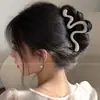 Pinza de tiburón extragrande con un toque de alta gama, pinza para el cabello exquisita y robusta para la parte posterior de la cabeza, adecuada para cabello grueso