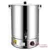 Hervidor de Agua Eléctrico de Acero Inoxidable para Uso Comercial Gran Capacidad Calentamiento Totalmente Automático y Mantenimiento de Calor Cubo Cubo para Té de Leche Té de Hierbas Caliente Otro