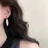 Estilo Retrô Francês, Estilo Elegante e Feminino, Brincos Simples de Pérola Gota d'Água, Joias de Alto Padrão, Novos Acessórios da Moda para Mulheres