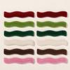 Japonês e coreano doce outono e inverno reunindo onda tira resina remendo diy cocar acessórios para cabelo grampo de cabelo material de clipe lateral atacado