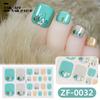 Zhengxiang Verano Concha 3D Diamante Pegatina para Uñas del Pie Color Diamante Estéreo Linda Chica Blanca Impermeable Pegatina para Uñas del Dedo del Pie