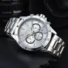 2024 Relógio Masculino Comércio Exterior 6 Ponteiros Pulseira de Aço S6 Ponteiro Relógio de Quartzo Fábrica Atacado Peça Única Dropshipping