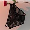 Cosas Privadas Dulces Bragas de Encaje Hueco Sexys para Mujer Malla Transparente Cintura Baja Pura Deseo Braguitas de Mariposa para Mujer