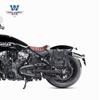 Coche musculoso Wolf adecuado para la versión de un solo asiento de Indian Scout, bolsa lateral, caja lateral retro, modificación, bolsa para casco, liberación rápida