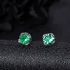 Brincos Cluster de Diamante Cheio de Novo Estilo Transfronteiriços para Homens, Modernos e Versáteis, Brincos de Flor de Íris em Forma de Cruz de Alto Padrão para Mulheres