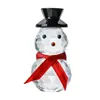 Artesanías de Cristal, Muñeco de Nieve Navideño de Dibujos Animados, Suministros para Halloween y Navidad, Adornos de Cristal para Sala de Estar y Vestíbulo, Suministro Transfronterizo