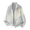 Chaqueta Harrington de alta gama estilo americano para trabajar, prenda exterior con cremallera de corte holgado para hombre, top cortavientos casual de moda para otoño