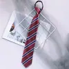 Corbata sin nudo uniforme para hombres y mujeres Accesorios para camisa estilo JK/DK/Colegio Hermosos Uniformes Escolares Japoneses Moda Ins Rayas de Moda
