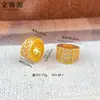 Retenção de Cor Alta Amarelo Dourado Areia Pingente Deus da Riqueza Cobre Banhado a Ouro 24K Joias DIY Acessórios de Diamante Acessórios para Pulseira Colar Atacado