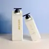 Botella dispensadora de jabón de hotel tipo prensa personalizable para loción, gel de ducha, champú y desinfectante de manos Botella vacía
