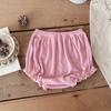 Camiseta de Manga Corta para Niña 2026 Moda de Verano Estilo Coreano Elegante Orejas de Conejo Lindas Top y Shorts para Bebé