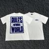 Versão Correta Crtz Estilo de Rua Americano Manga Curta Marca Nicho Tendência Estampada Solta T-Shirt Costa Oeste