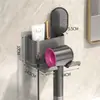 Soporte exclusivo para secador de pelo transfronterizo, estante de almacenamiento de baño moderno y minimalista, estante para secador de pelo de plástico multicolor