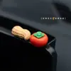 Coisas Boas Acontecem no Ano Novo Enfeites de Carro Console Central Personalizado Desenho Animado Caqui Amendoim Adesivo de Decoração de Tela de Exibição de Carro
