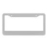 Marco para placa de matrícula estándar americano de venta caliente para comercio exterior, material de aleación de aluminio, negro y plateado, soporte para marco de placa de matrícula, LOGO, selección de múltiples acabados