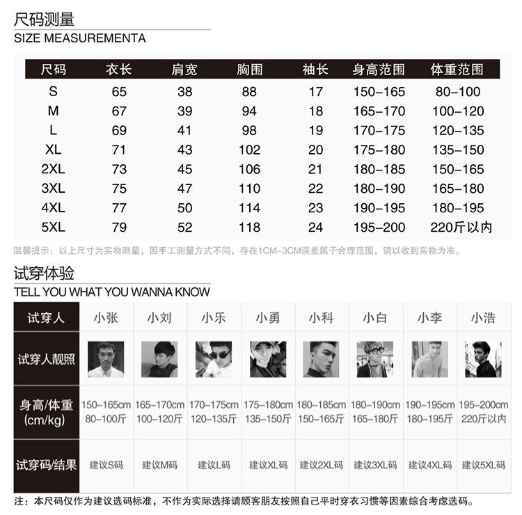 尺码表1