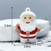 Chaveiro Pingente Papai Noel Transfronteiriço Pingente Desenho Animado Árvore de Natal Boneco de Neve de Natal Pingente Caixa Surpresa Atacado